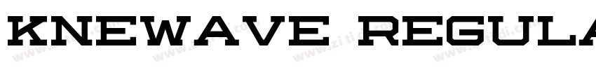 Knewave Regular字体转换